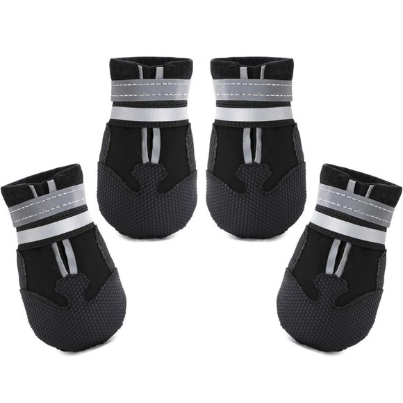 Dimicoo Winter Snow Dog Boots Neoprene Nonslip Rubber Sole Dog Shoes for small - Picture 1 of 8